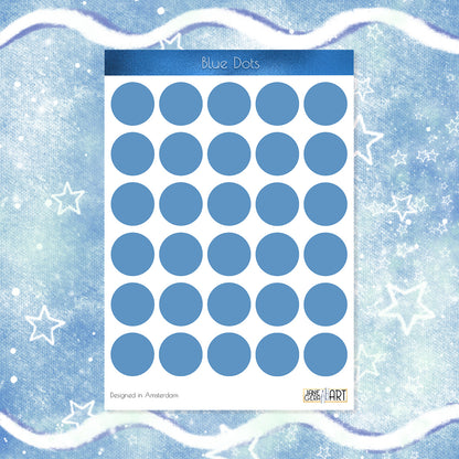 Single color dots stickers