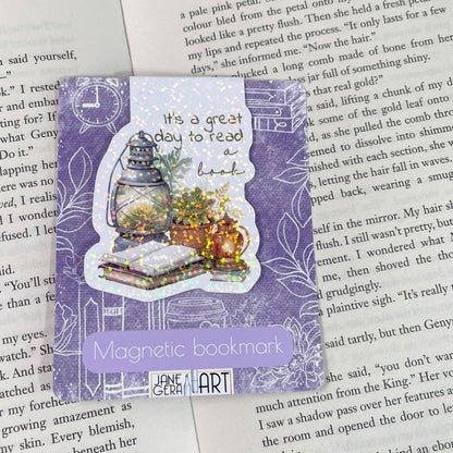 Flower Book lover flower magnetic bookmark