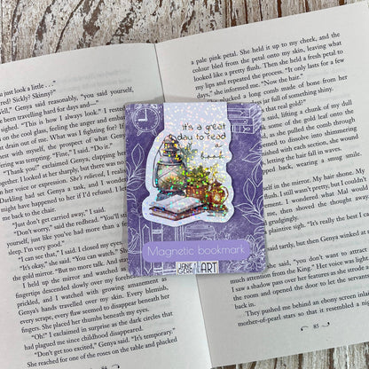 Flower Book lover flower magnetic bookmark