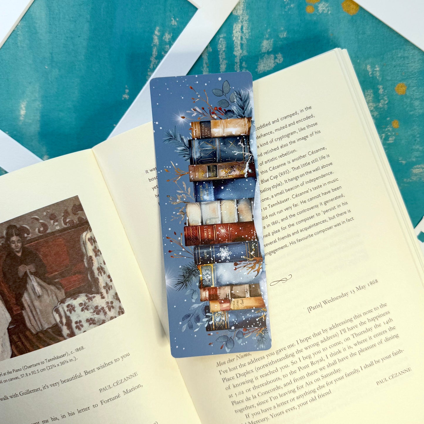 Winter Bookshelf Bookmark