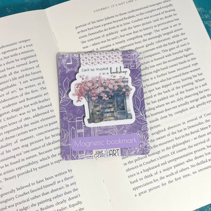 sakura blossom magnetic bookmark, book lover gift, bookworm gift