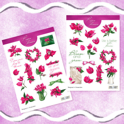 Bougainvillea bloemplannerstickers