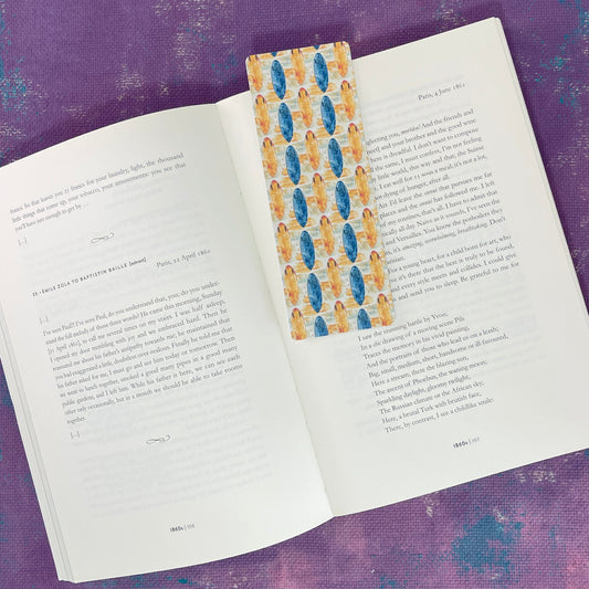 california surfing, bookmark, summer collection bookmark, traditional bookmark