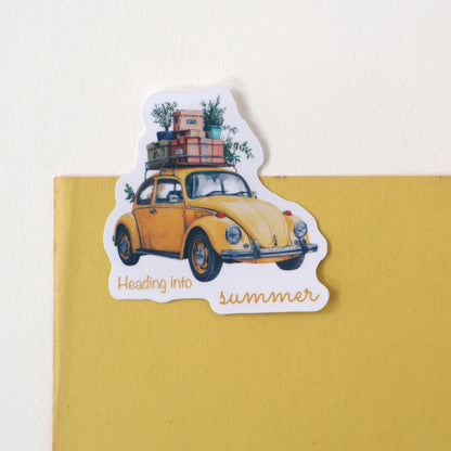 Heading Into Summer Vinyl Sticker