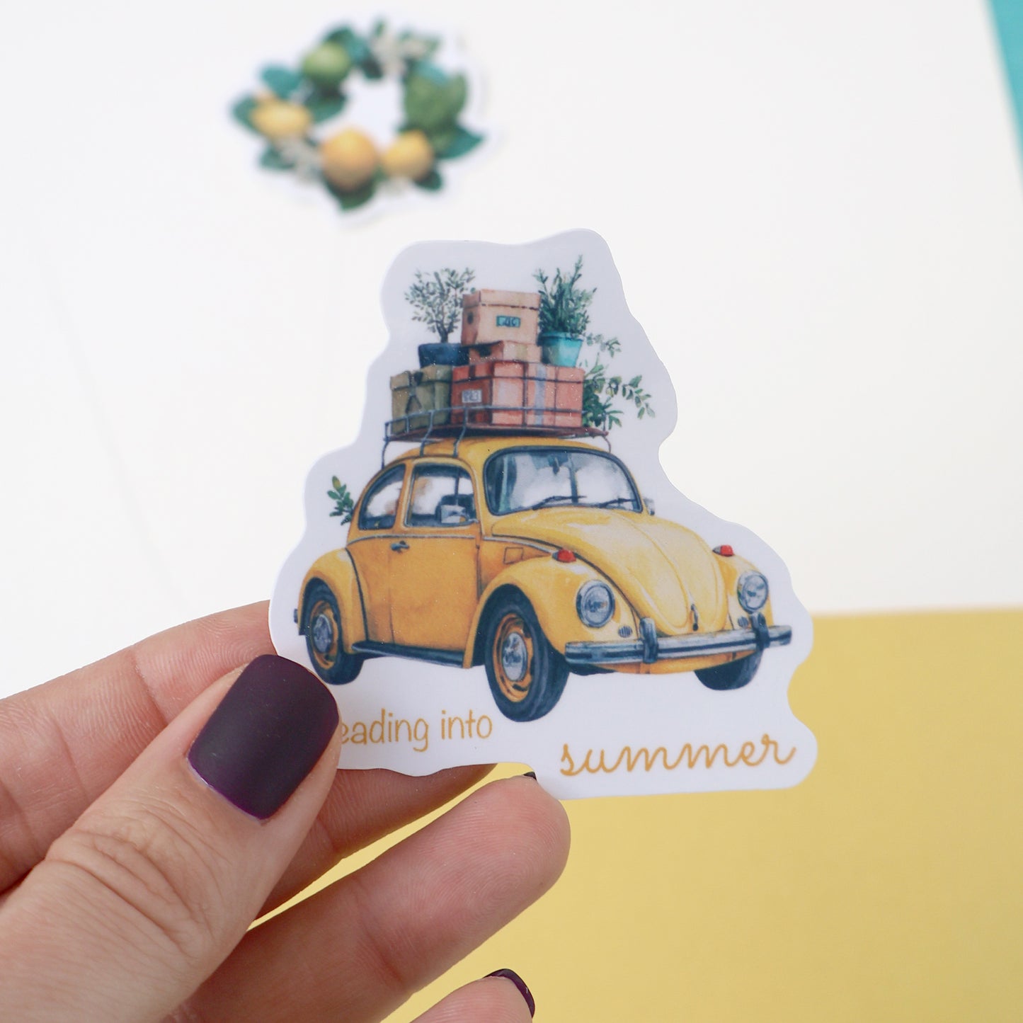 Heading Into Summer Vinyl Sticker