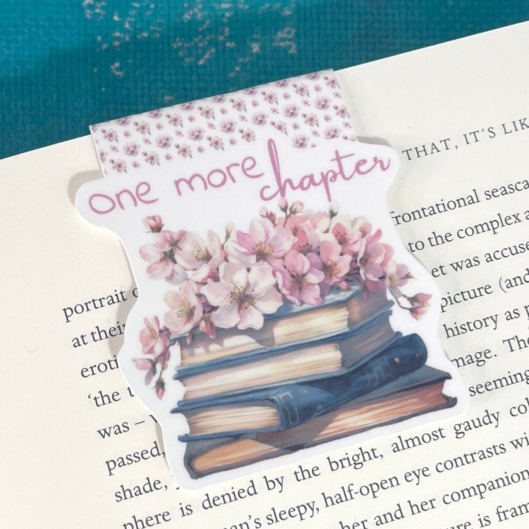 One more Chapter magnetic bookmark, book lover gift, bookworm gift