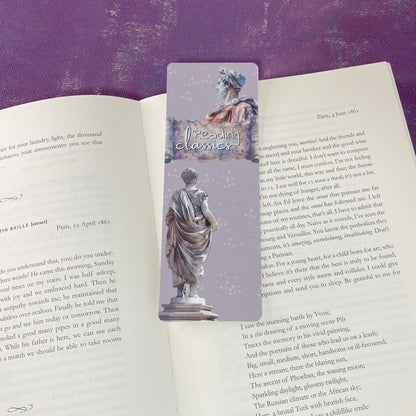 Read Classics traditional bookmark, book lover gift, bookish gift, bookmarks