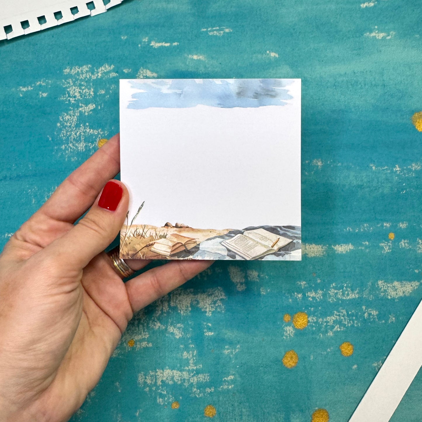 Coastal Bliss Pocket Notepad – Aesthetic Stationery for Journaling, Planning & To-Do Lists