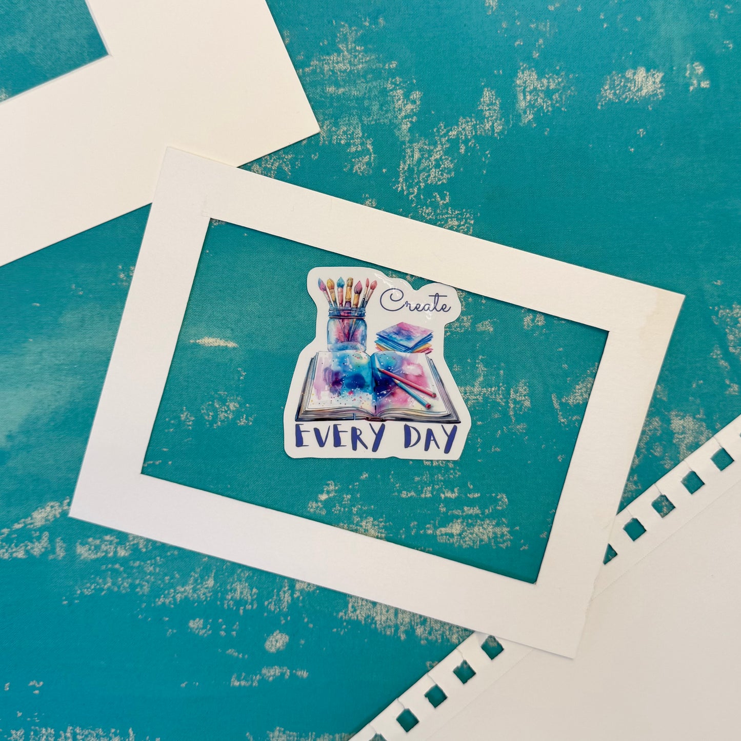 Create Every Day Dreamy Vinyl Sticker - Durable Sticker for Laptop, Water Bottle, Notebook