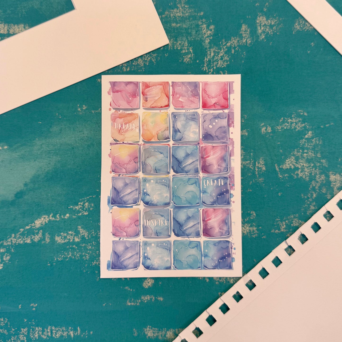 Dream, Create, Inspire - Beautiful Illustrated Postcard for Gifting & Collecting