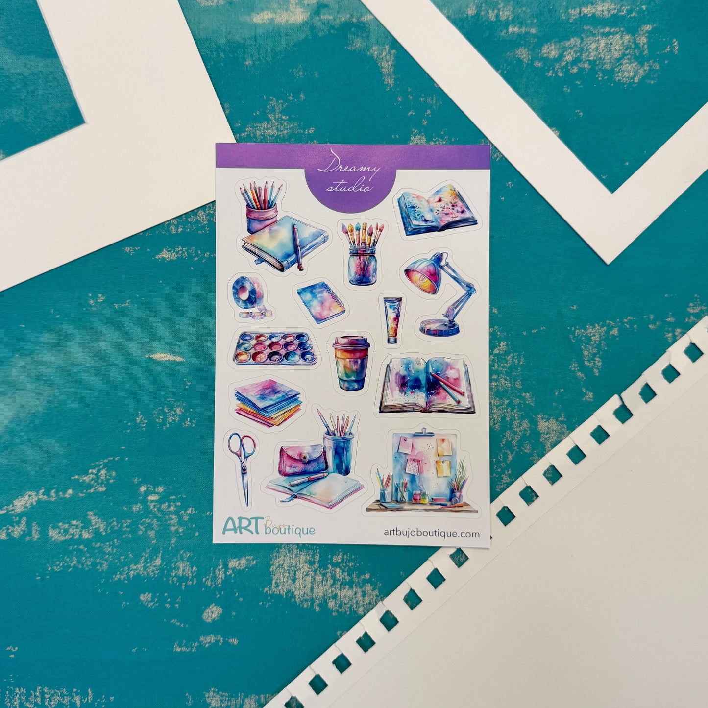 Dreamy Studio Sticker Sheet - Aesthetic Colorful Planner & Journal Stickers