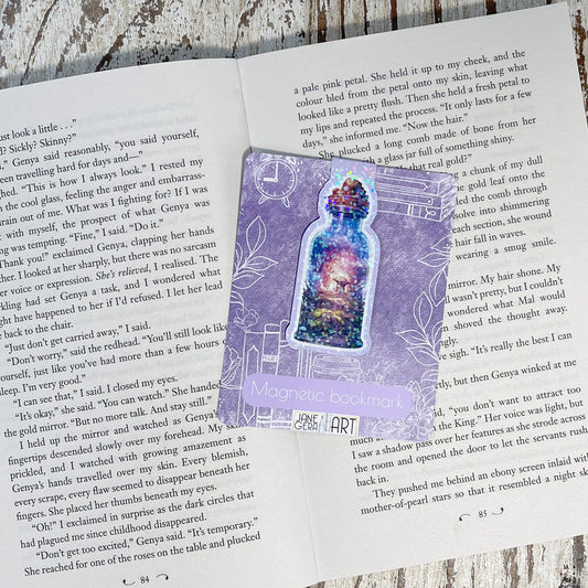 Fairy bottle magnetic bookmark Magical bookmark