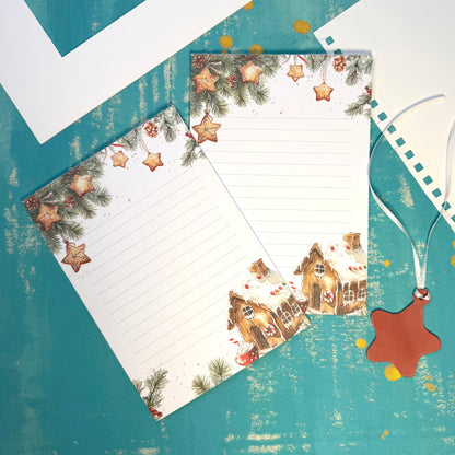 Gingerbread Dreams A5 Lined Notepad