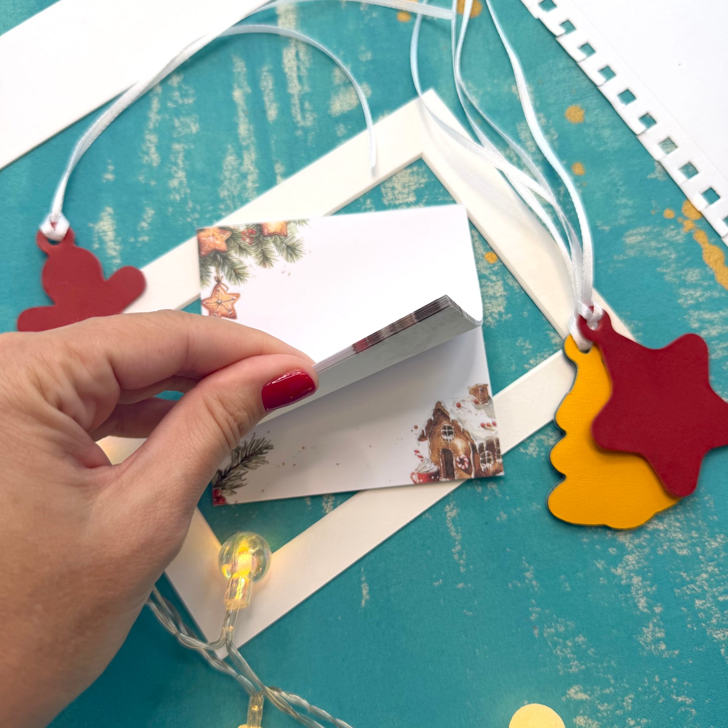Gingerbread Dreams 10×10 cm Notepad