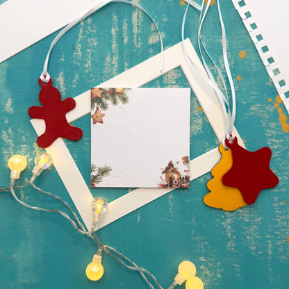 Gingerbread Dreams 10×10 cm Notepad