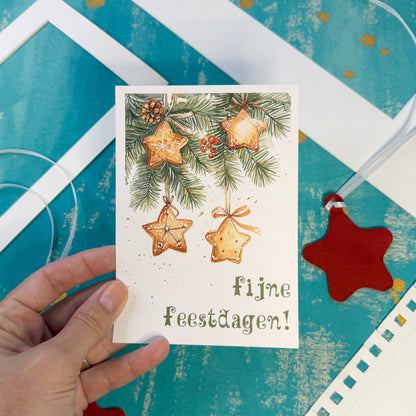 Gingerbread Dreams Fijne Feestdagen! Greeting Card