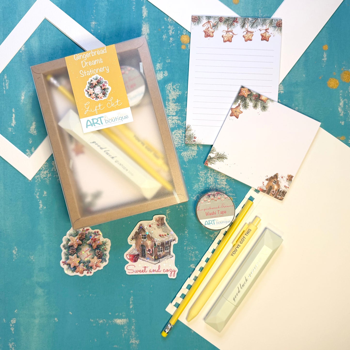 Gingerbread Dreams Stationery Gift Set
