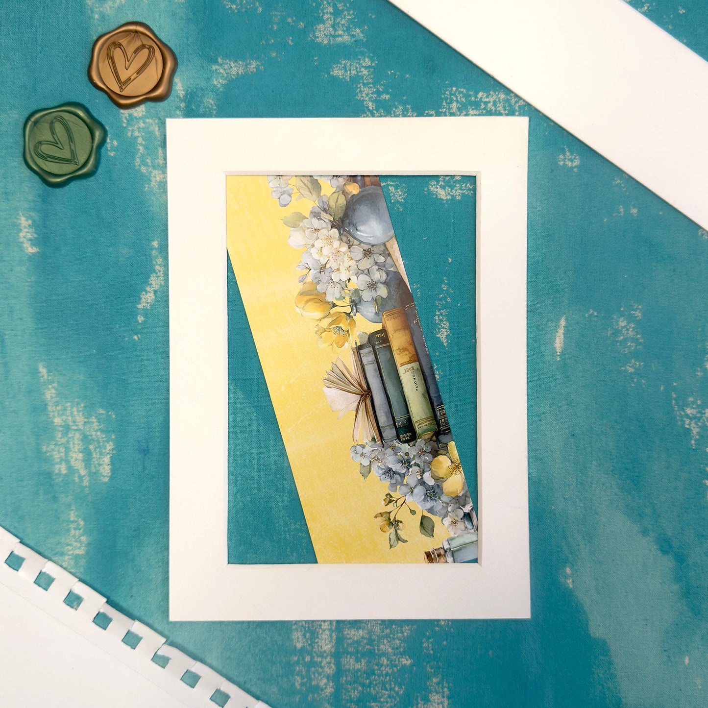 Spring Bookshelf Floral Bookmark