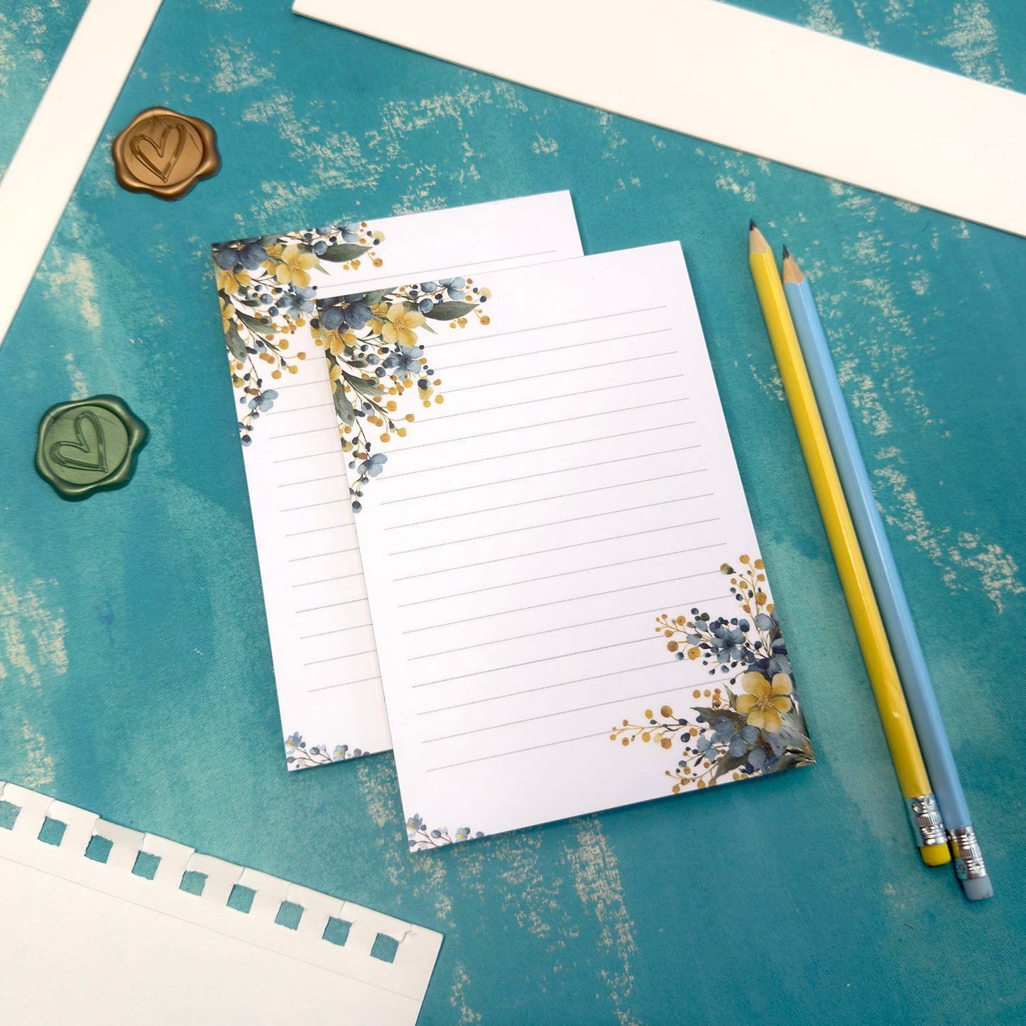 Garden Letters Illustrated Floral Notepad A6