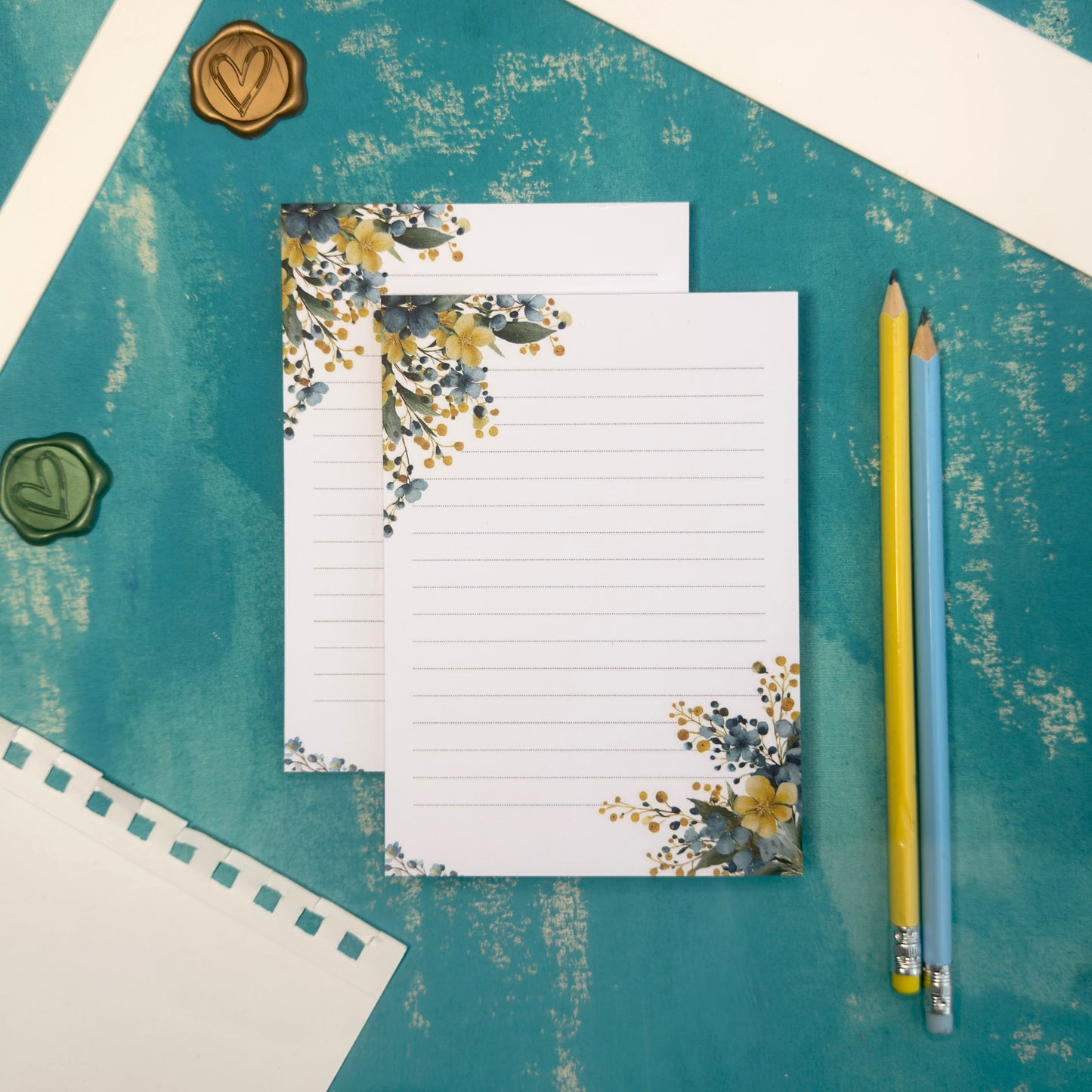 Garden Letters Illustrated Floral Notepad A6