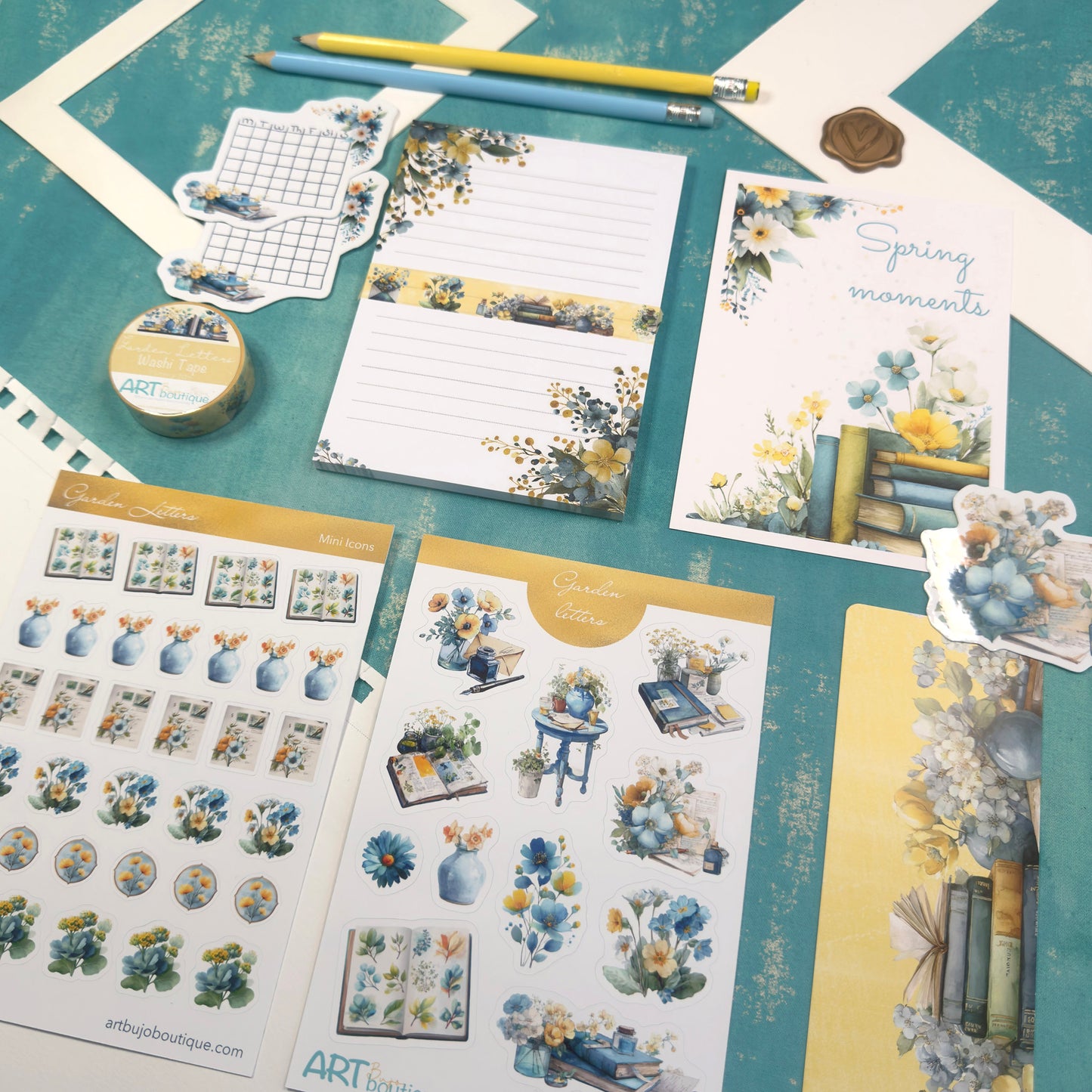 Full SPRING Collection Bundle | 115€ Worth of Stickers, Washi, Notepads, Bookmarks & More
