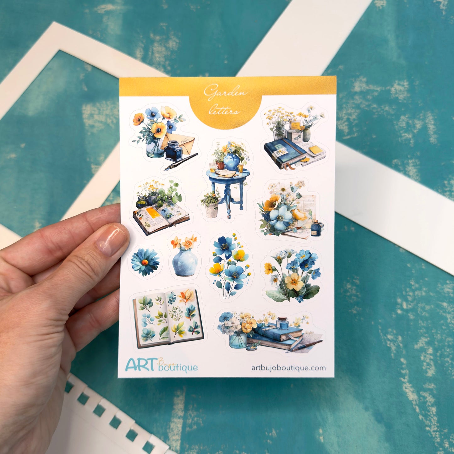 Garden Letters Decorative Sticker Sheet