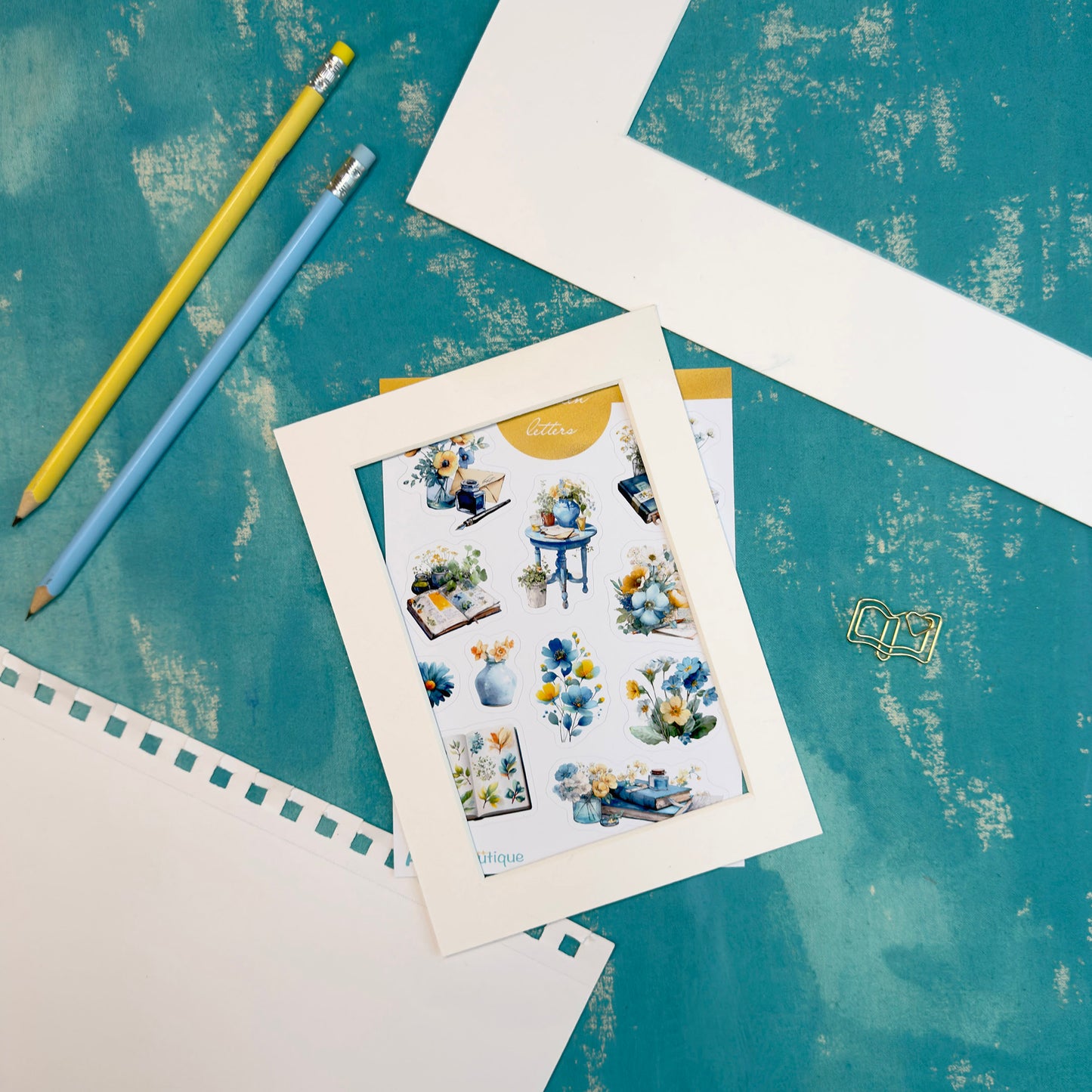 Garden Letters Decorative Sticker Sheet