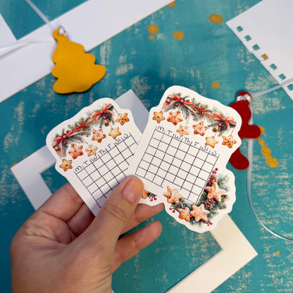 Gingerbreead Dreams Blank Calendar Stickers Set of 2
