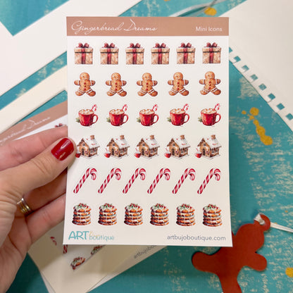 Gingerbread Dreams Mini Icons Sheet