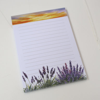 Golden Hour A5 Lined Notepad - Summer Floral Letter Pad