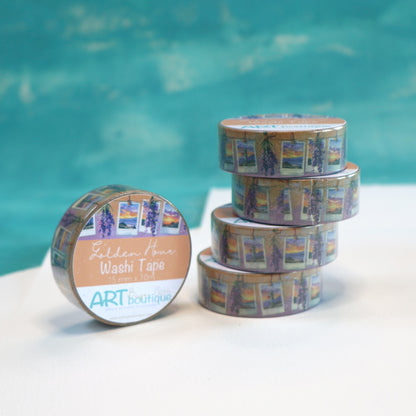 Golden Hour Washi Tape 15mm Lavender Sunset Decorative Tape
