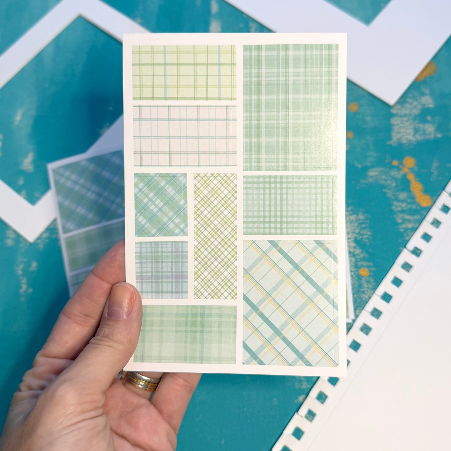 Tartan Stickers Set of 2 Sheets