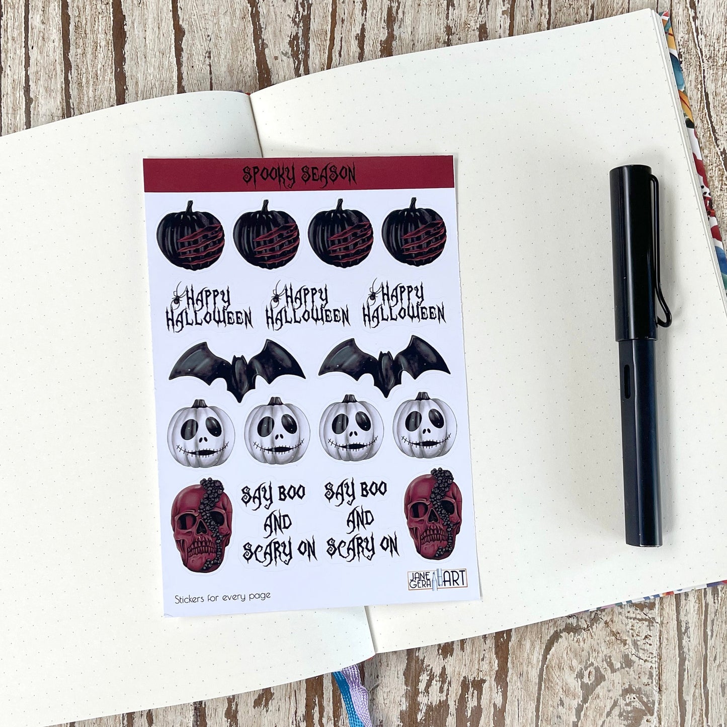 Happy Halloween sticker sheet