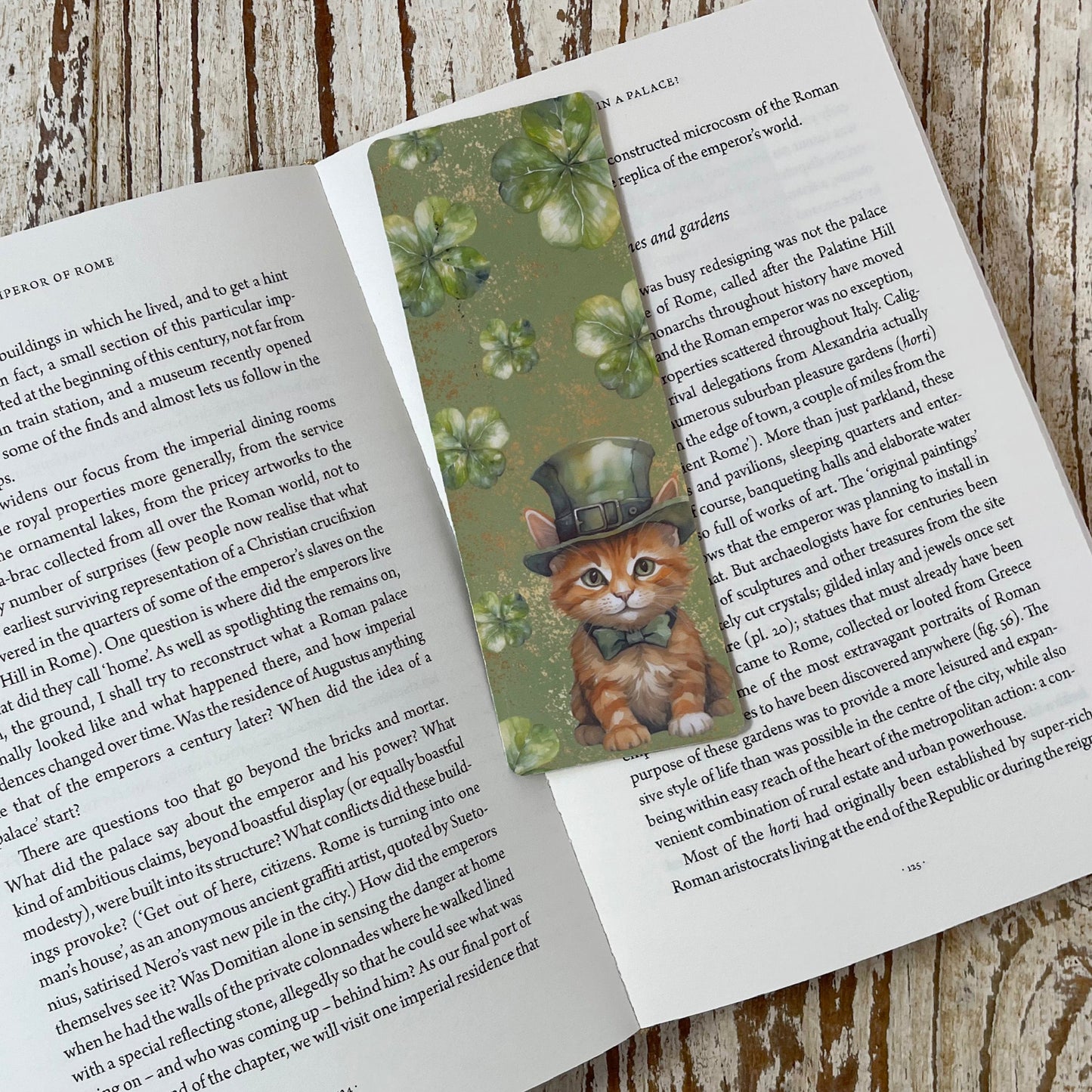 Lucky Kitten classic bookmark