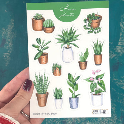 House Plants stickers Succulent and Cactus bujo stickers, bujo stickers, planner stickers