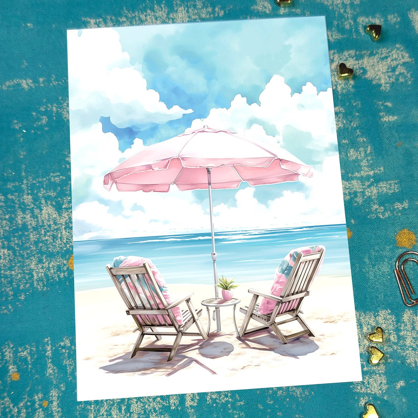 Journey for Two Greeting Card Romantic Art Card