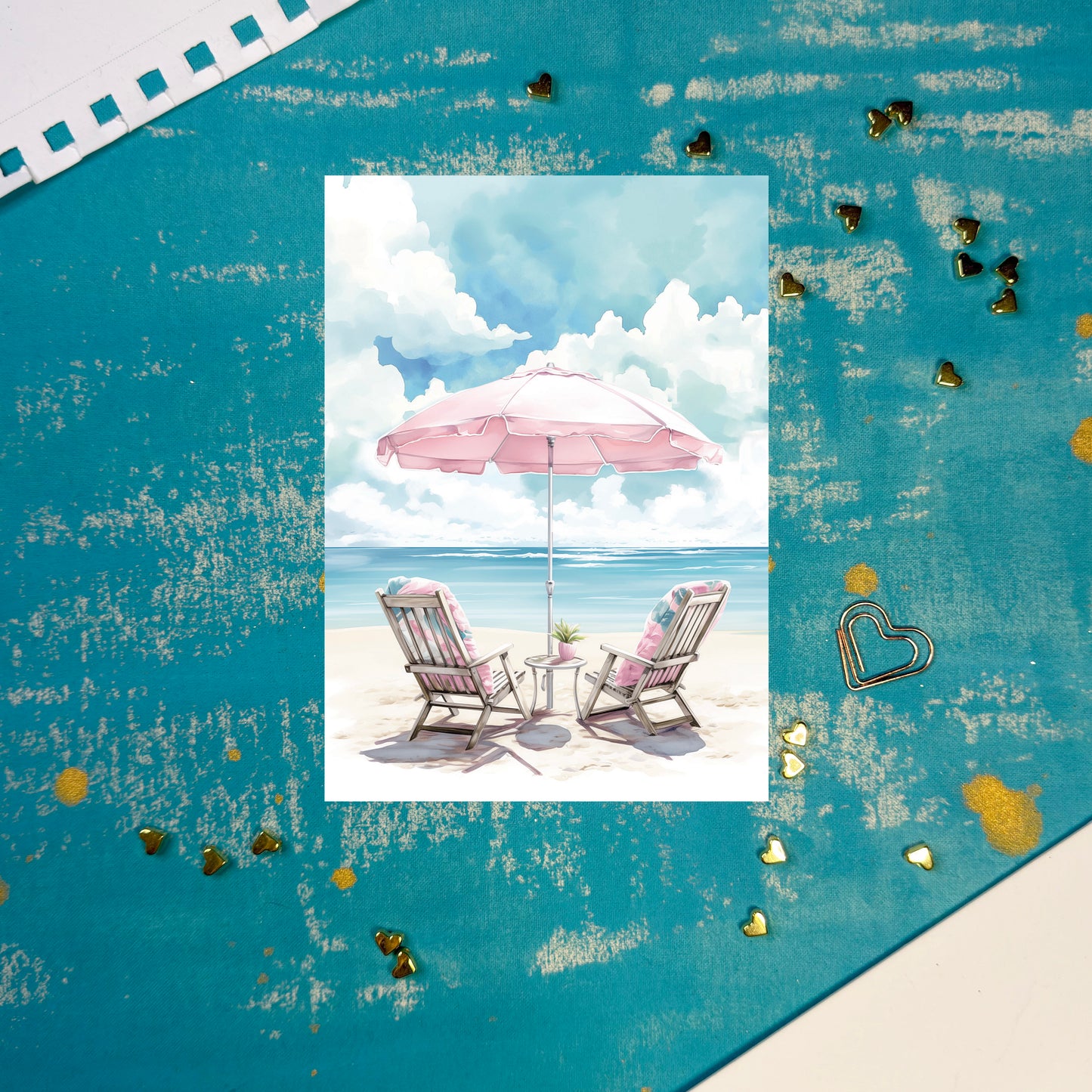 Journey for Two Greeting Card Romantic Art Card