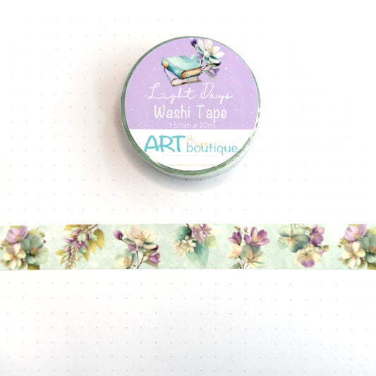 Light Days Washi Tape 15 mm - Floral Spring Washi Tape