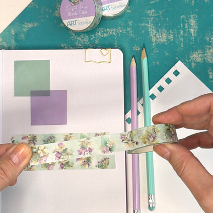 Light Days Washi Tape 15 mm - Floral Spring Washi Tape
