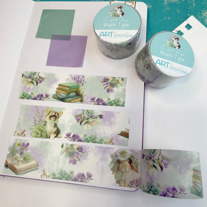Light Days Washi Tape 30mm - Cute Spring Animals and Flowers