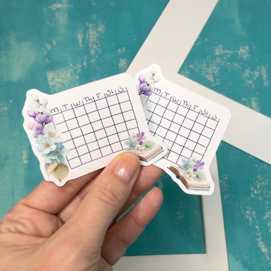 Light Days Blank Calendar Stickers Spring Planner Essentials