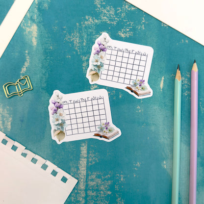 Light Days Blank Calendar Stickers Spring Planner Essentials