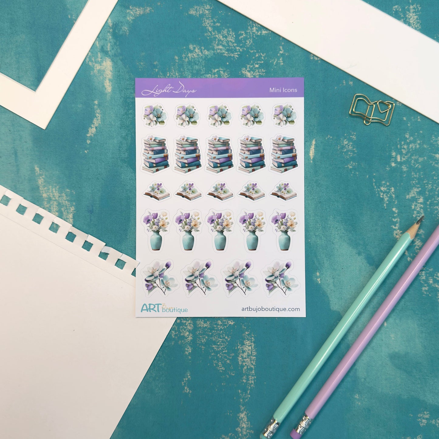 Light Days Mini Icons Floral Spring Stickers