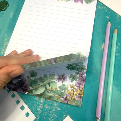 Light Days A5 Lined Notepad - Spring Floral Letter Pad