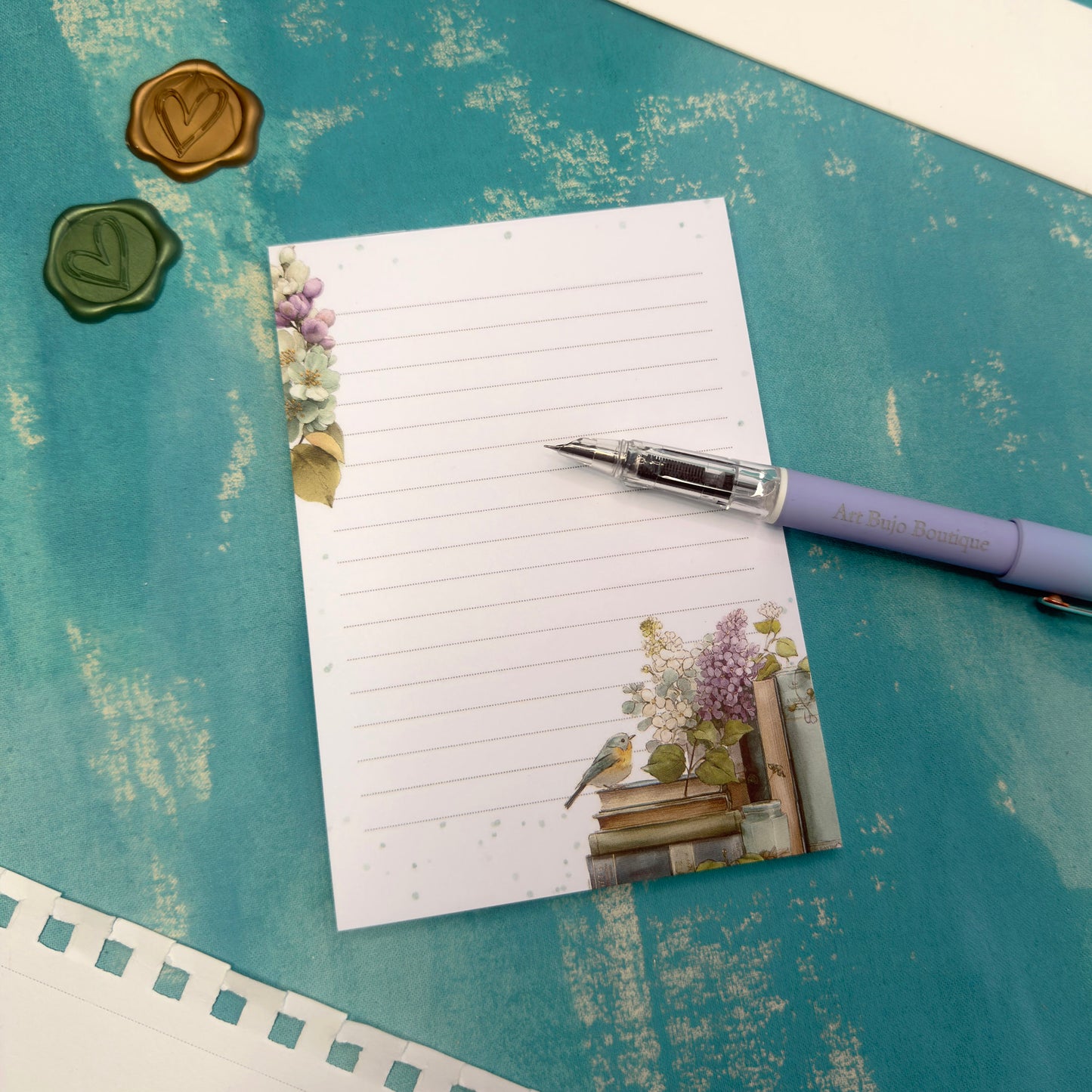 Light Days Spring Floral Notepad A6