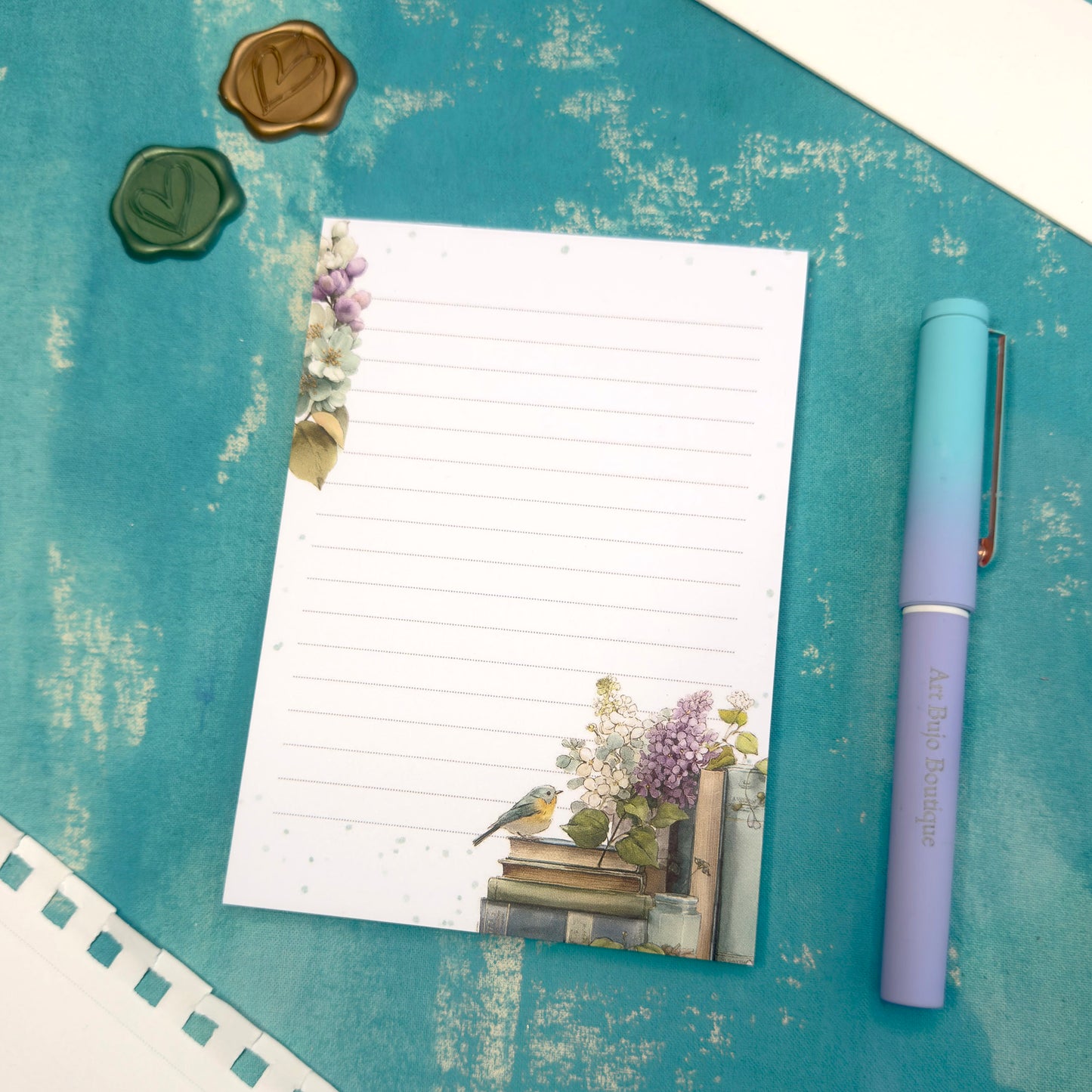 Light Days Spring Floral Notepad A6