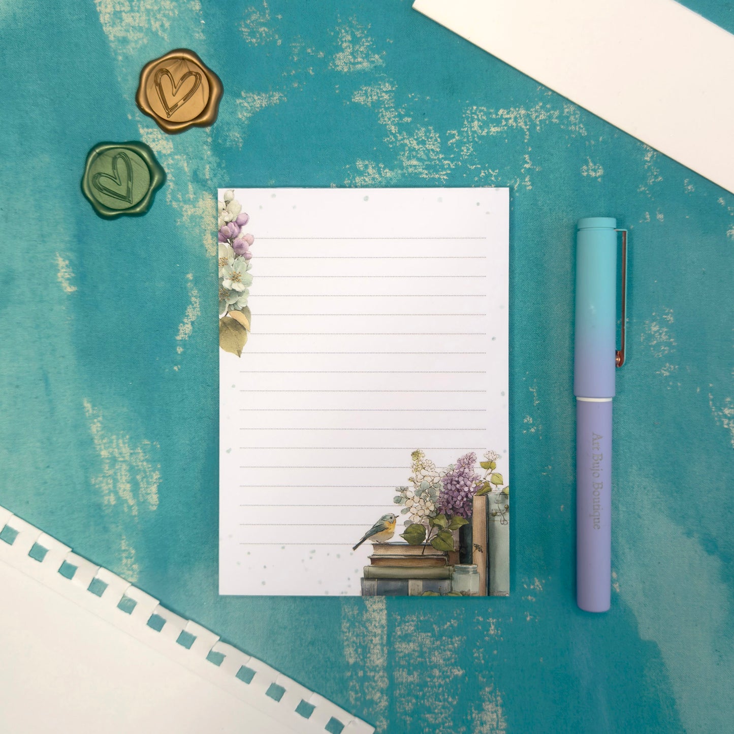 Light Days Spring Floral Notepad A6