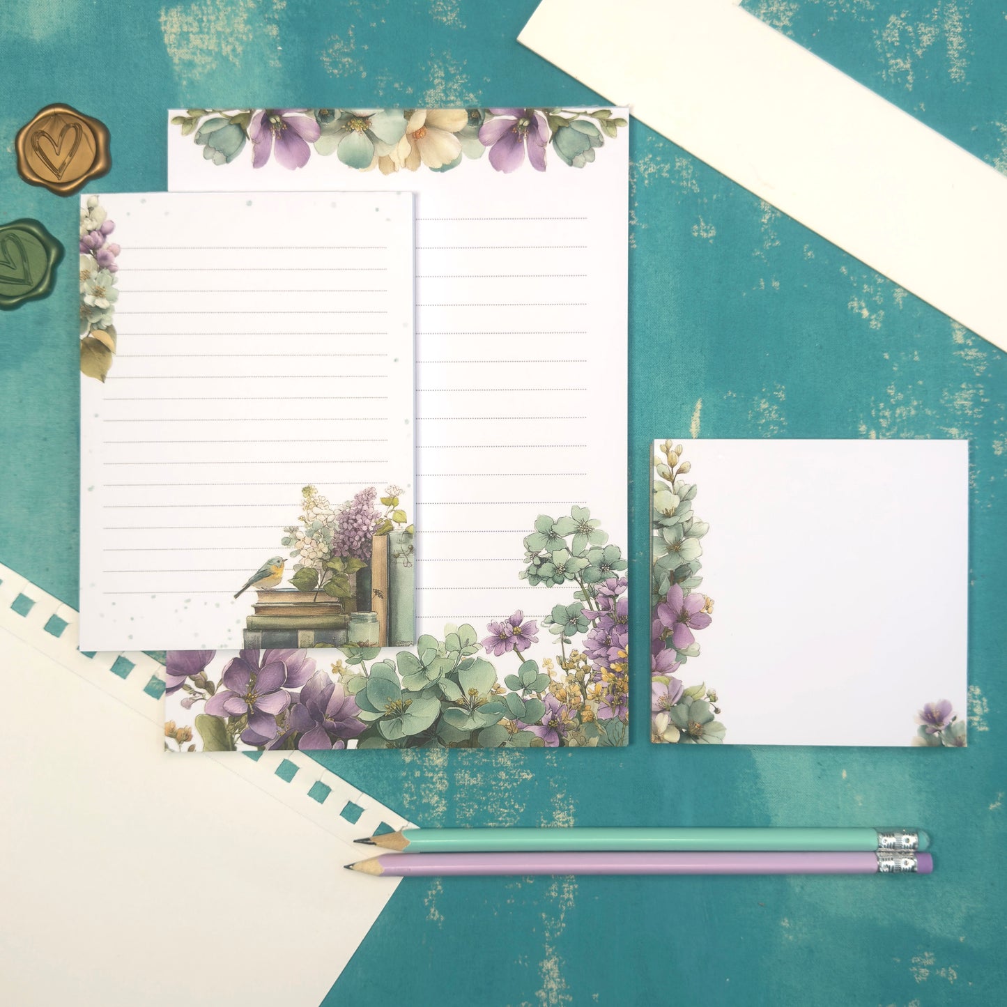 Light Days Spring Floral Notepad A6
