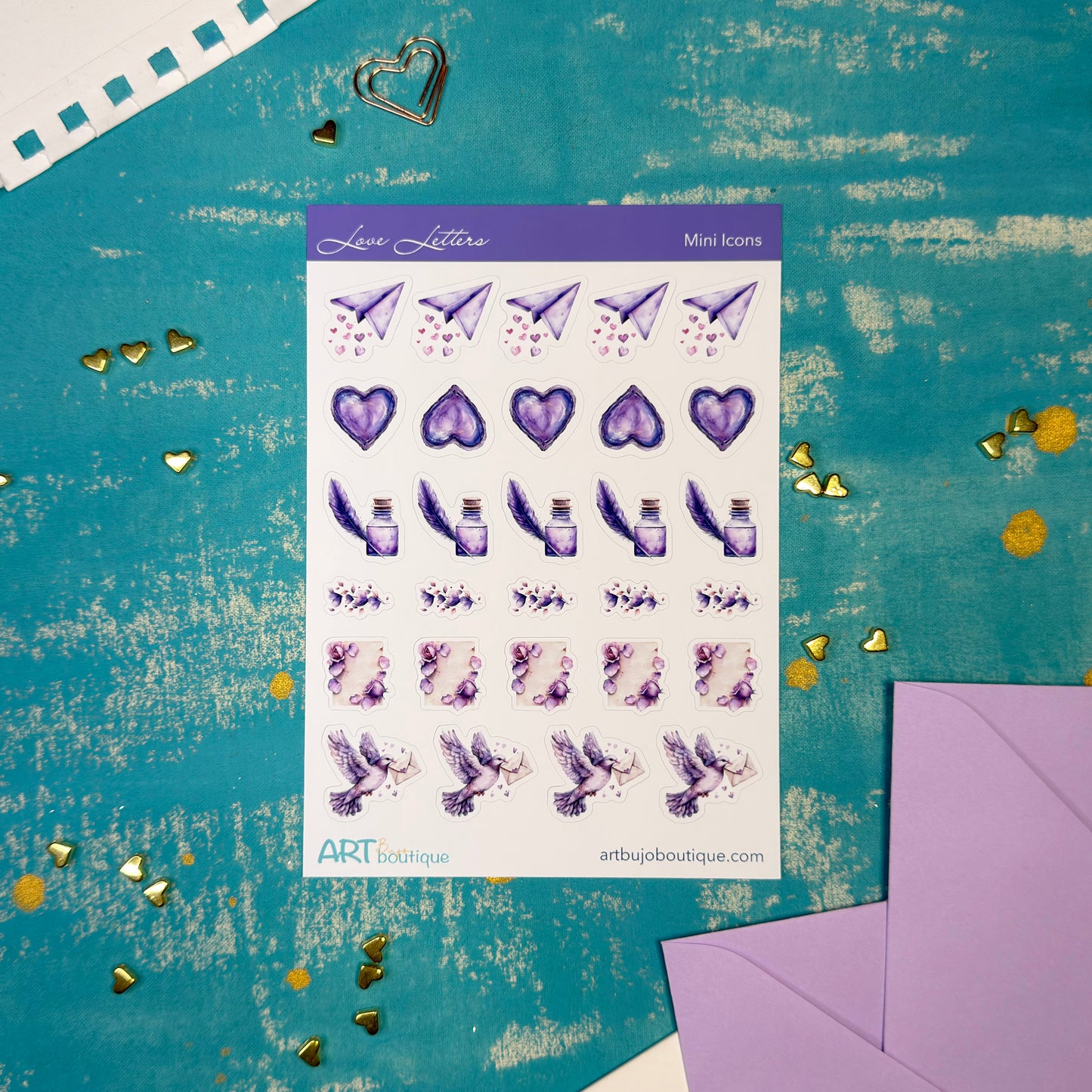 Love Letters Mini Icons Cute Valentine's Day Stickers