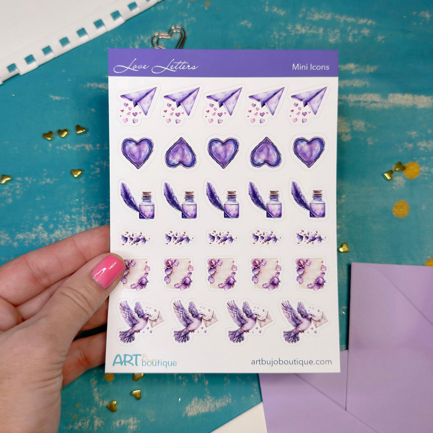 Love Letters Mini Icons Cute Valentine's Day Stickers
